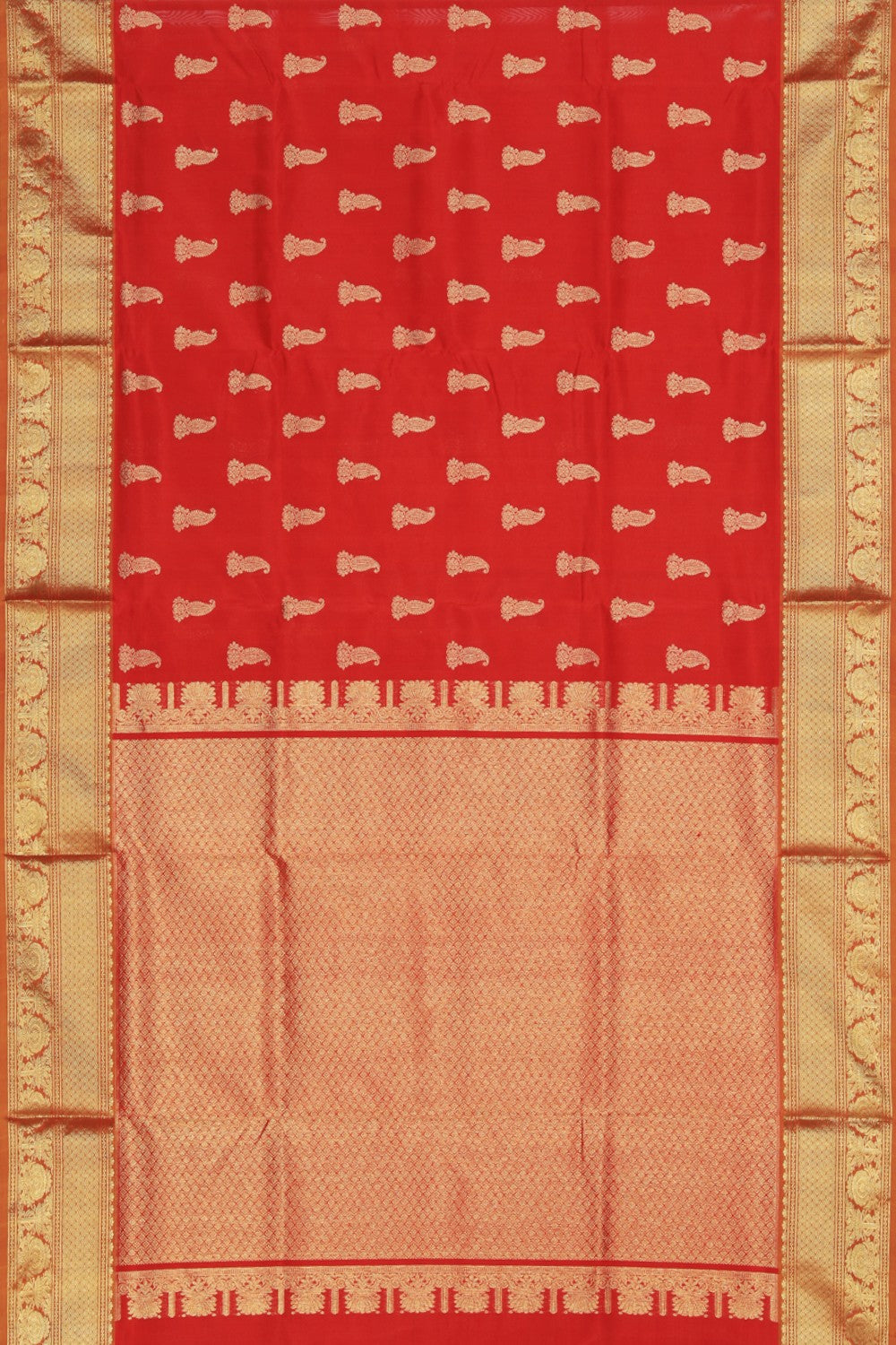 Image of Venkatagiri Silk Red Saree